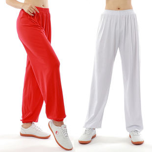 儿童武术服装少儿练功服莫代尔棉太极裤灯笼裤训练服男童练武裤子