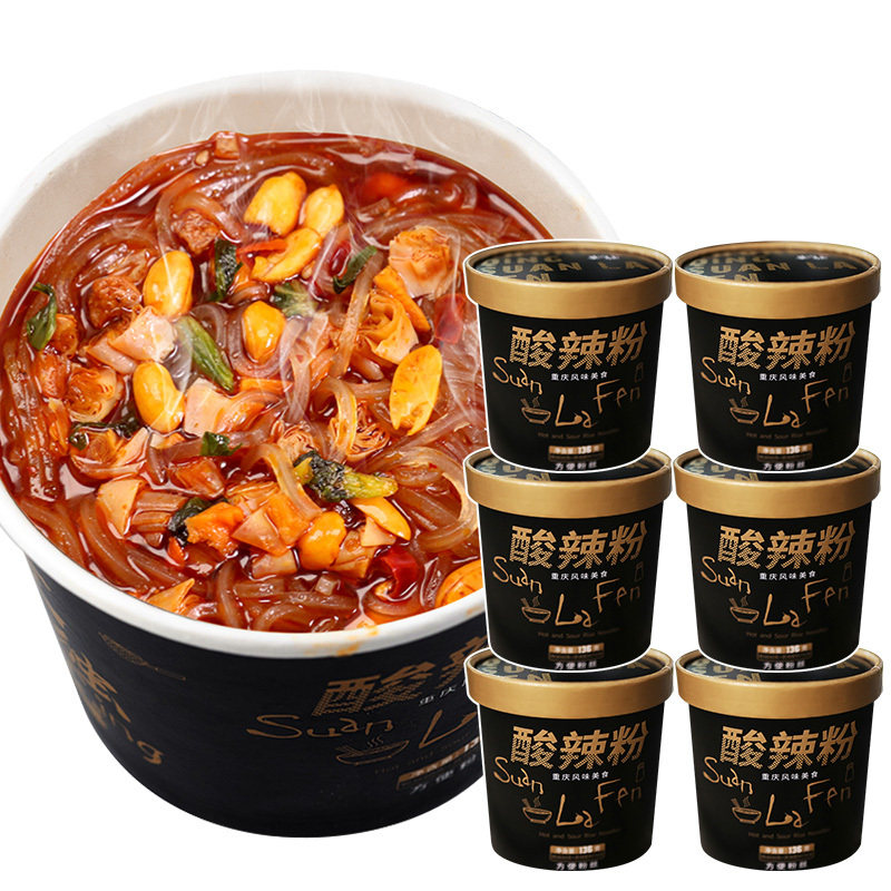 莫小仙酸辣粉桶装 136g*6桶 方便速食代餐正宗重庆网红酸辣粉丝使用感如何?