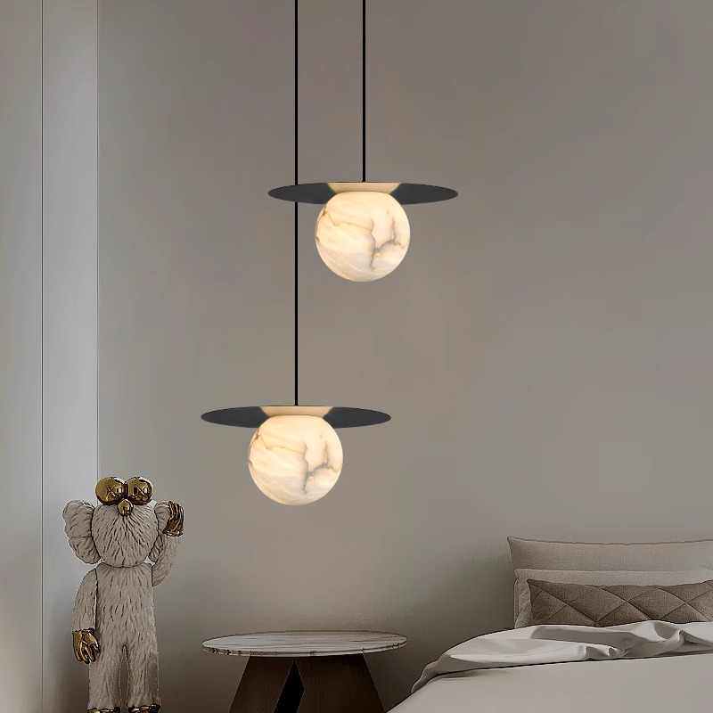 西班牙天然云石吊灯现代简约