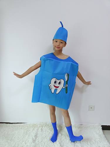牙细菌大战演出服儿童绘本情景剧细菌蛀牙齿牙刷道具衣服