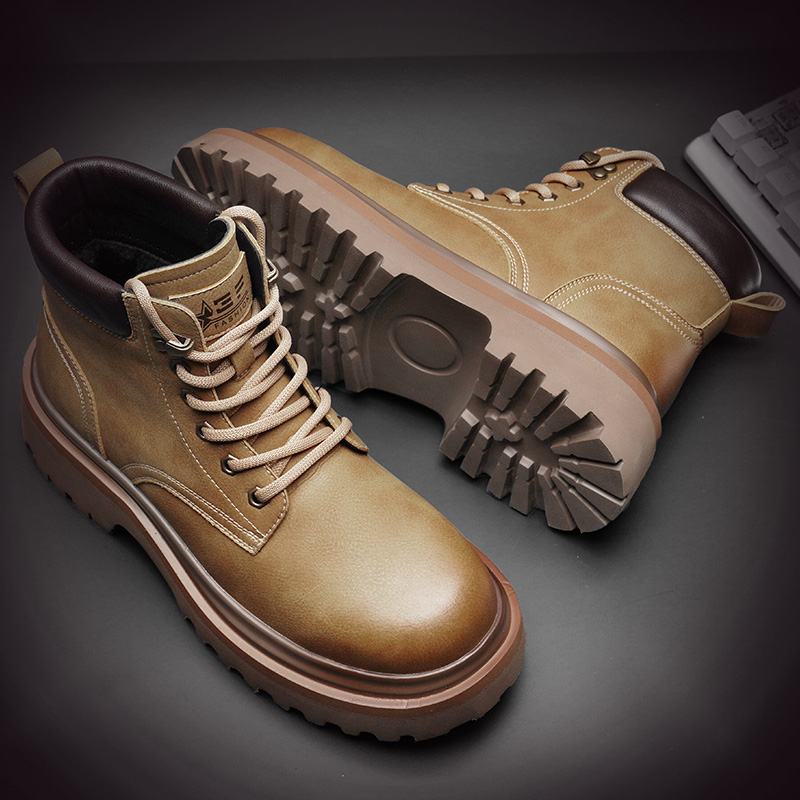 马丁靴2025厚底复古大黄靴防滑