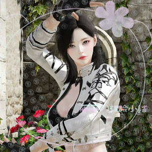 画画の【半梅】命运方舟捏脸枪术气功霸拳女格斗家失落的方舟数据