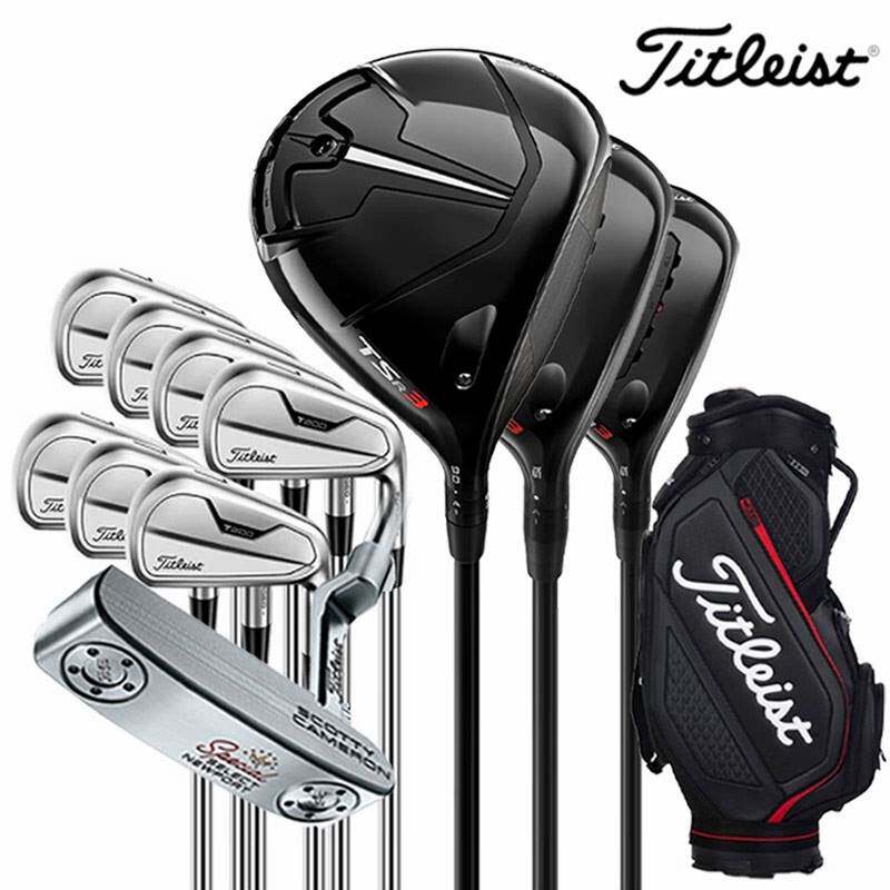 正品Titleist泰特利斯特高尔夫套杆男TSR3木杆配T200铁杆组2023款