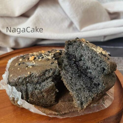 那家纯素烘焙vegan黑芝麻蛋糕无蛋奶素食糕点早餐