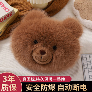 北极熊萌趣充电款热水袋电暖水袋暖宝宝冬季保暖可插手抱枕暖手袋