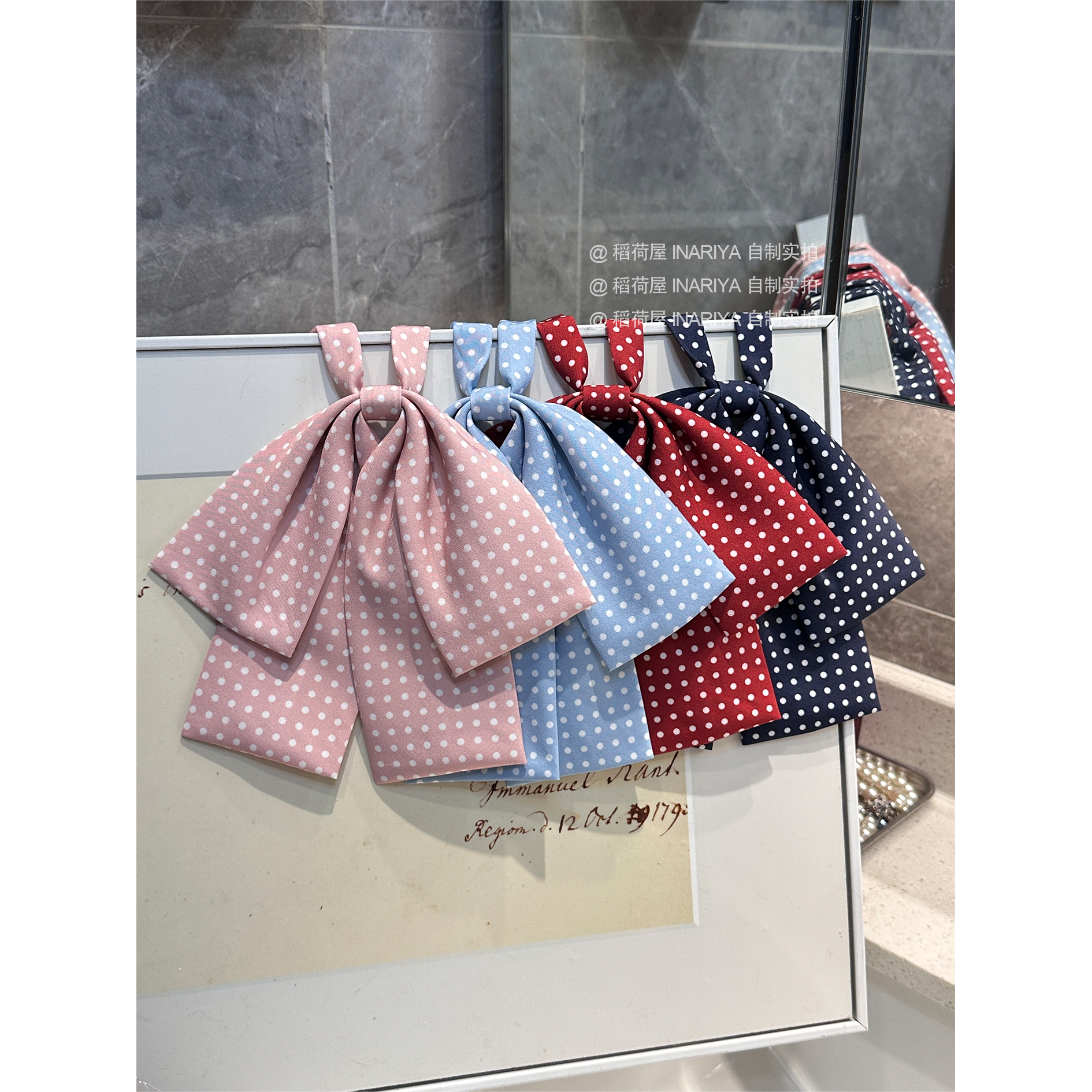 【稻荷屋INARIYA】波点垂感大领结JK制服配饰百搭校供感
