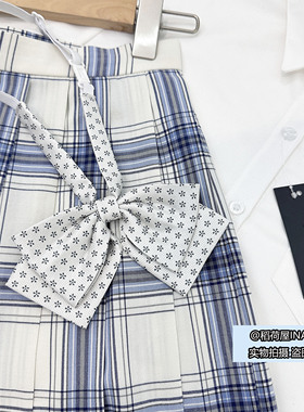 【提花双层 INARIYA自制】领结新色波点玫瑰JK制服配饰一件包邮