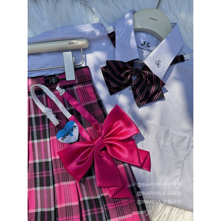 【桃粉色 INARIYA自制】粉色领结JK制服配饰百搭校供学院一件包邮