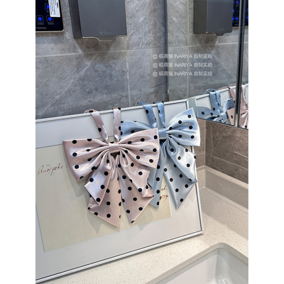 【稻荷屋INARIYA】珍珠奶茶原创设计领结可爱波点燕尾蝶JK制服配