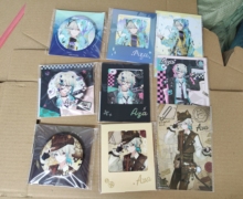 正版 阿萨Aza漫游指南主题店次元波板糖联动周边徽章吧唧挂件色纸