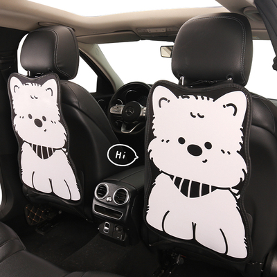 新款汽车防踢垫后排长款可爱主驾驶座椅后背车用座位椅背耐磨防护