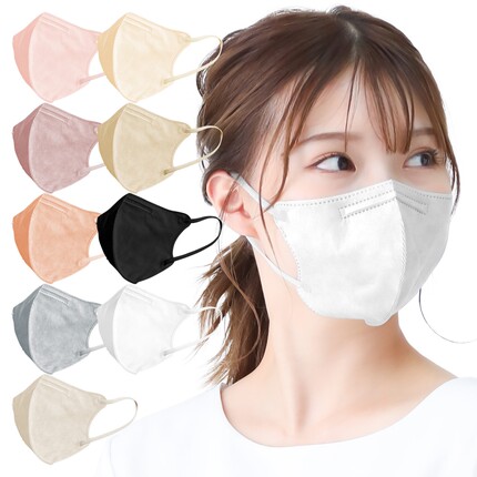 MANPO日本5D彩色3D立体显脸小防脱妆独立包装防护mask口罩高颜值
