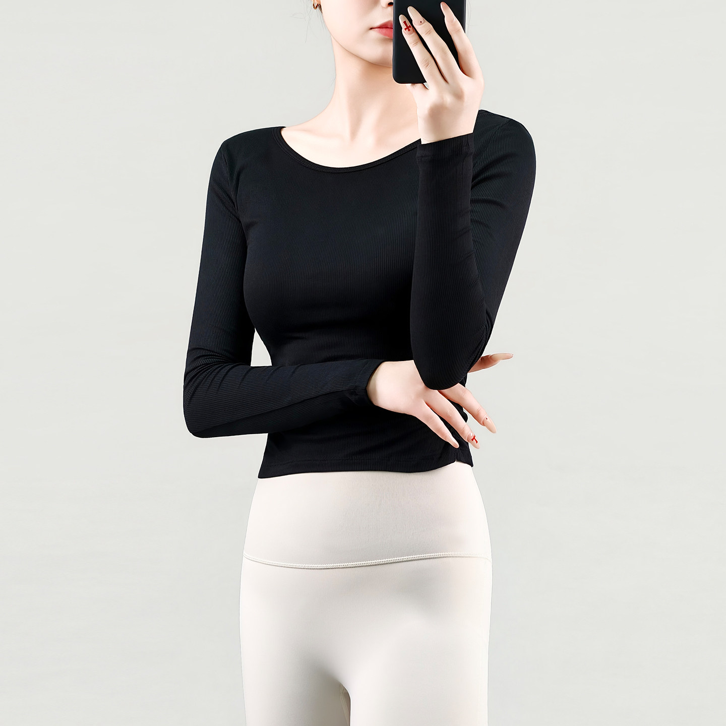 可可推荐健身服女运动上衣女修身速干瑜伽服显瘦跑步弹性透气长袖,运动/瑜伽/健身/球迷用品,瑜伽t恤,淘宝优惠券,粉丝福利购,淘宝优惠卷