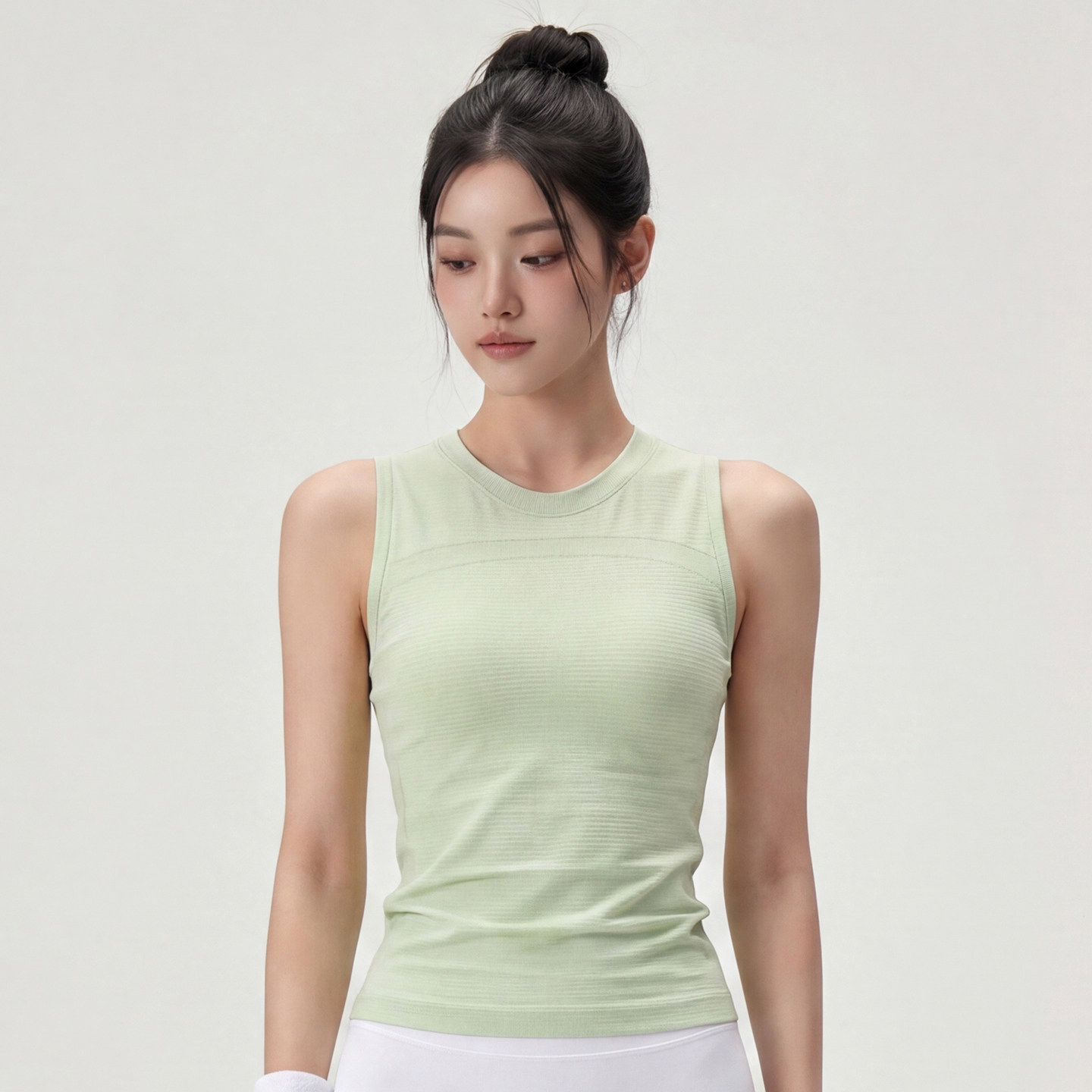 夏款修身显瘦快干无袖瑜伽背心女图片