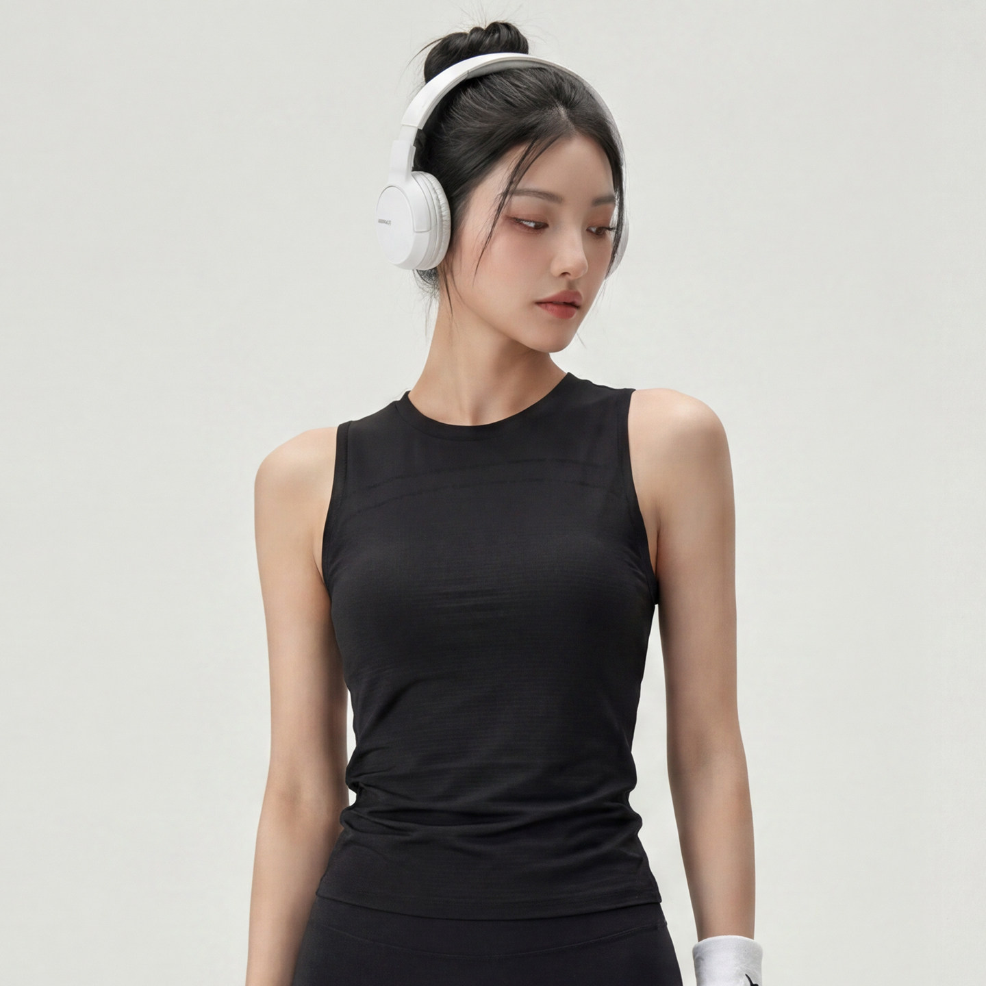 无袖修身显瘦女跑步健身背心