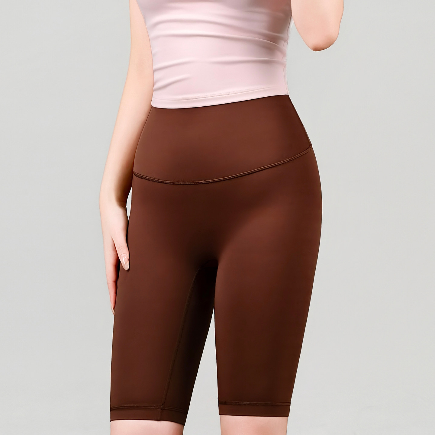 可可推荐瑜伽五分裤高腰骑行短裤紧身外穿速干跑步运动健身裤女士,运动/瑜伽/健身/球迷用品,瑜伽中/短裤,淘宝优惠券,粉丝福利购,淘宝优惠卷