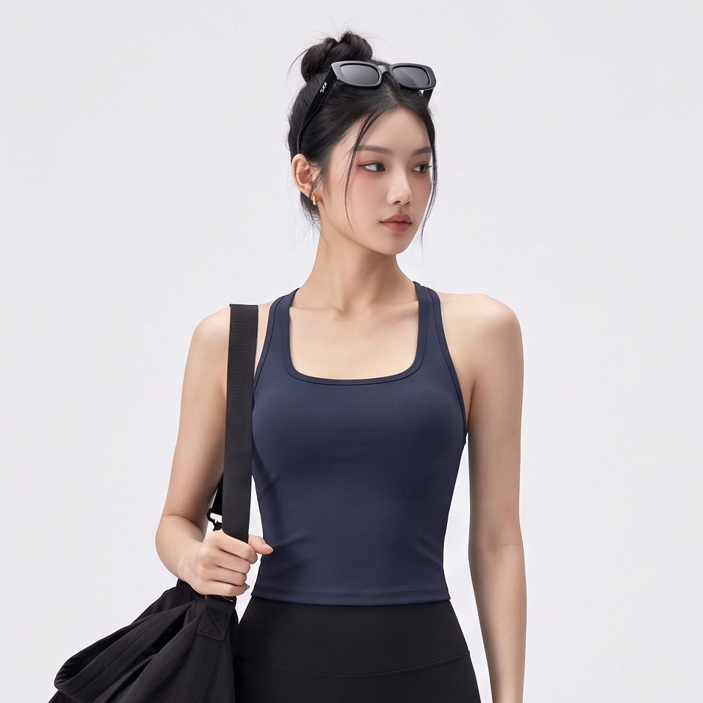 运动背心文胸女款秋季速干健身瑜伽美背吊带防震训练普拉提上衣