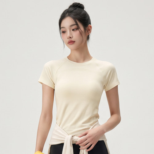女短袖修身显瘦透气运动上衣