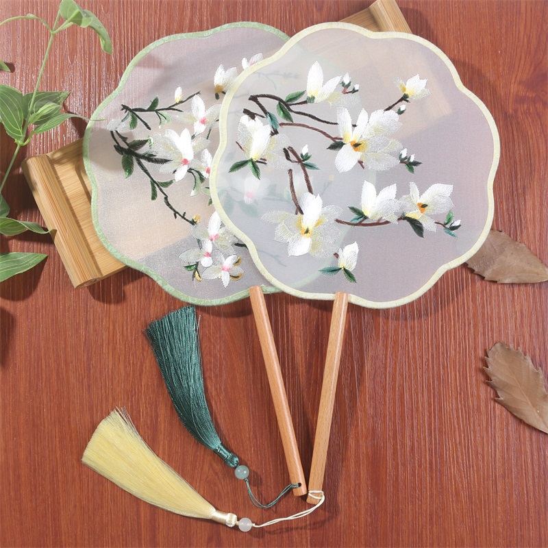 古风双面刺绣苏绣团扇