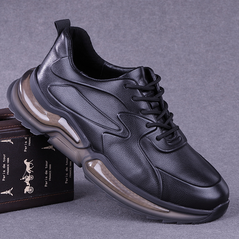 秋冬休闲运动皮鞋男真皮