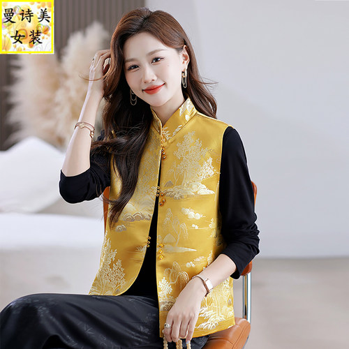 国风系列新中式马甲女春秋季马夹