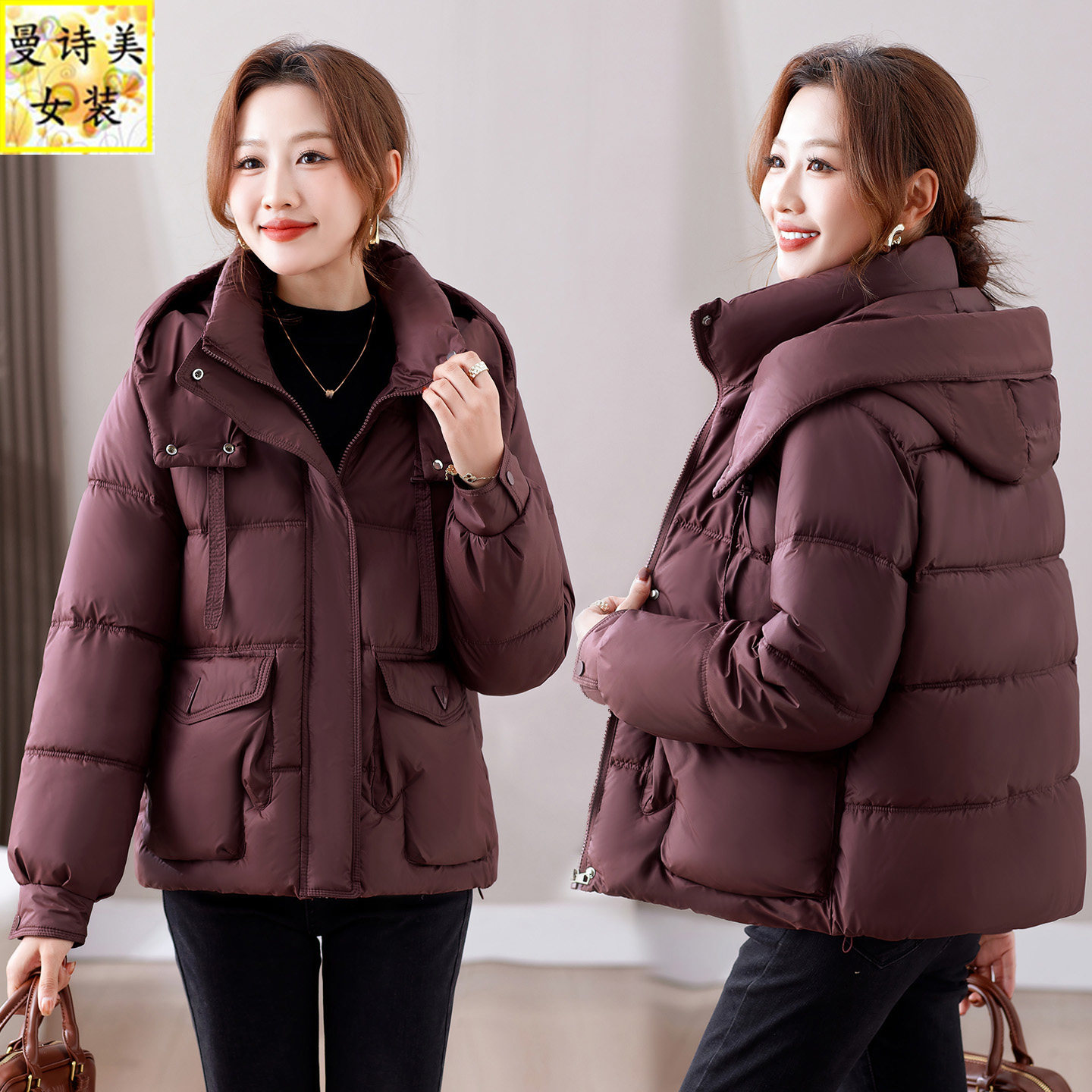 冬季加厚棉衣棉服女冬季棉袄外套