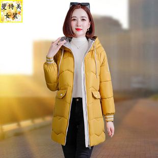 羽绒棉衣棉服女2026冬季新款中长款外套加厚宽松大码妈妈显瘦棉袄