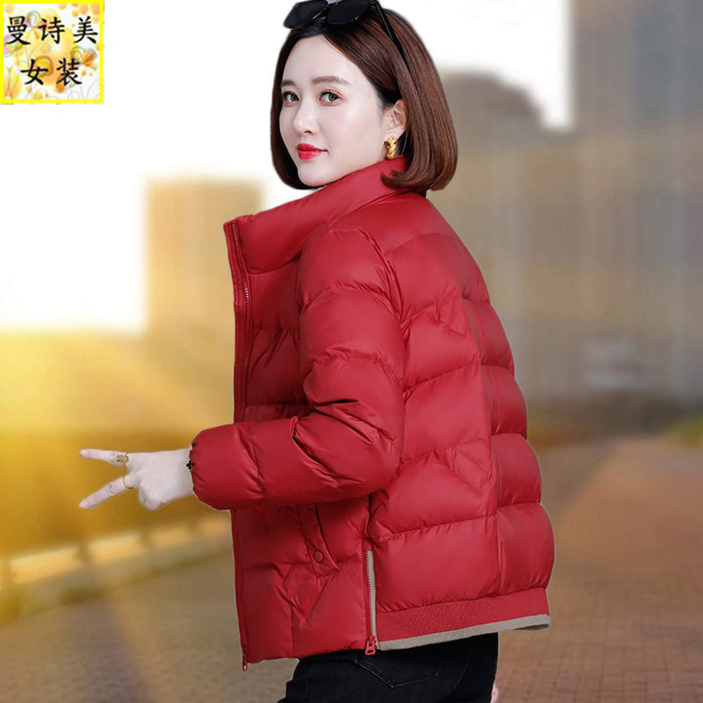 时尚棉短款女百搭宽松棉衣棉袄