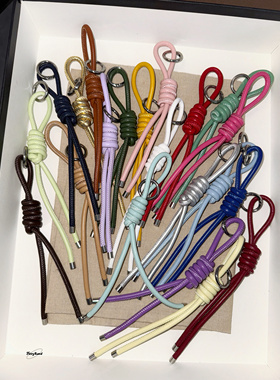 高品质皮革编织创意手机挂绳车用钥匙扣定制包包挂饰配件复古挂件