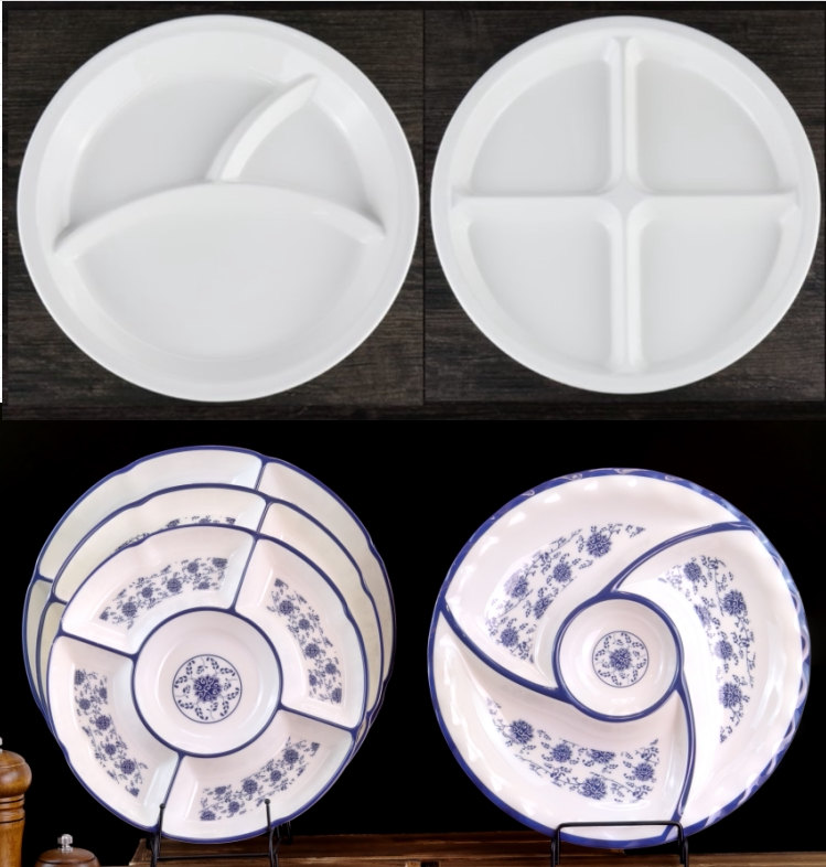 仿瓷餐具分隔ktv零食卤水拼盘