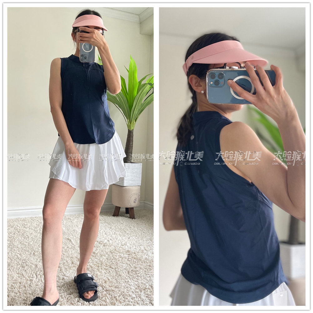 网球防晒遮阳lululemon可调大小