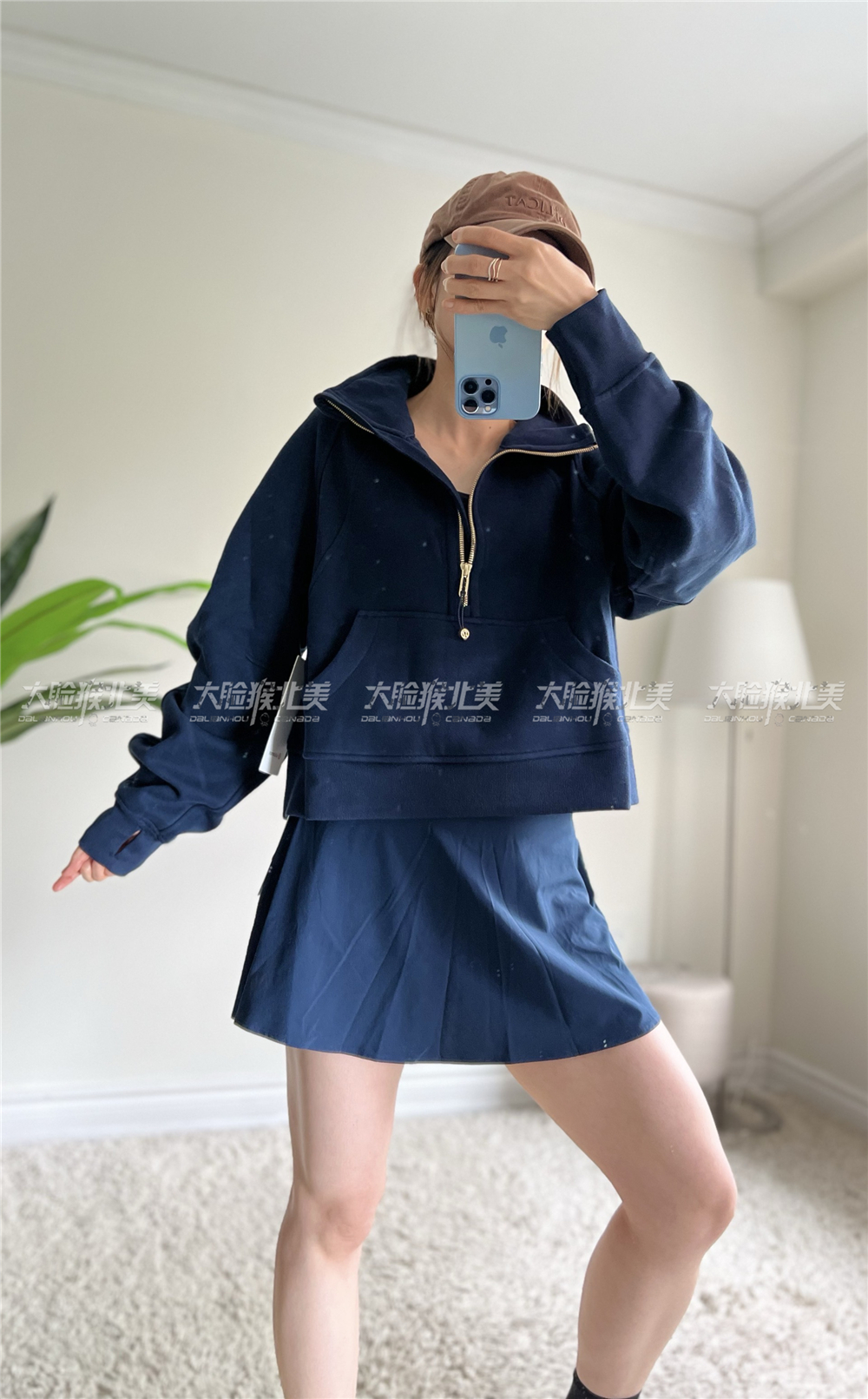 国现Lululemon Scuba Oversized Funnel Neck 瑜伽宽松绒立领卫衣 运动/瑜伽/健身/球迷用品 瑜伽外套 原图主图