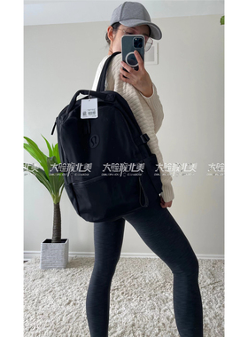 代购lululemon New Crew Backpack 22L瑜伽运动防水双肩背包男女