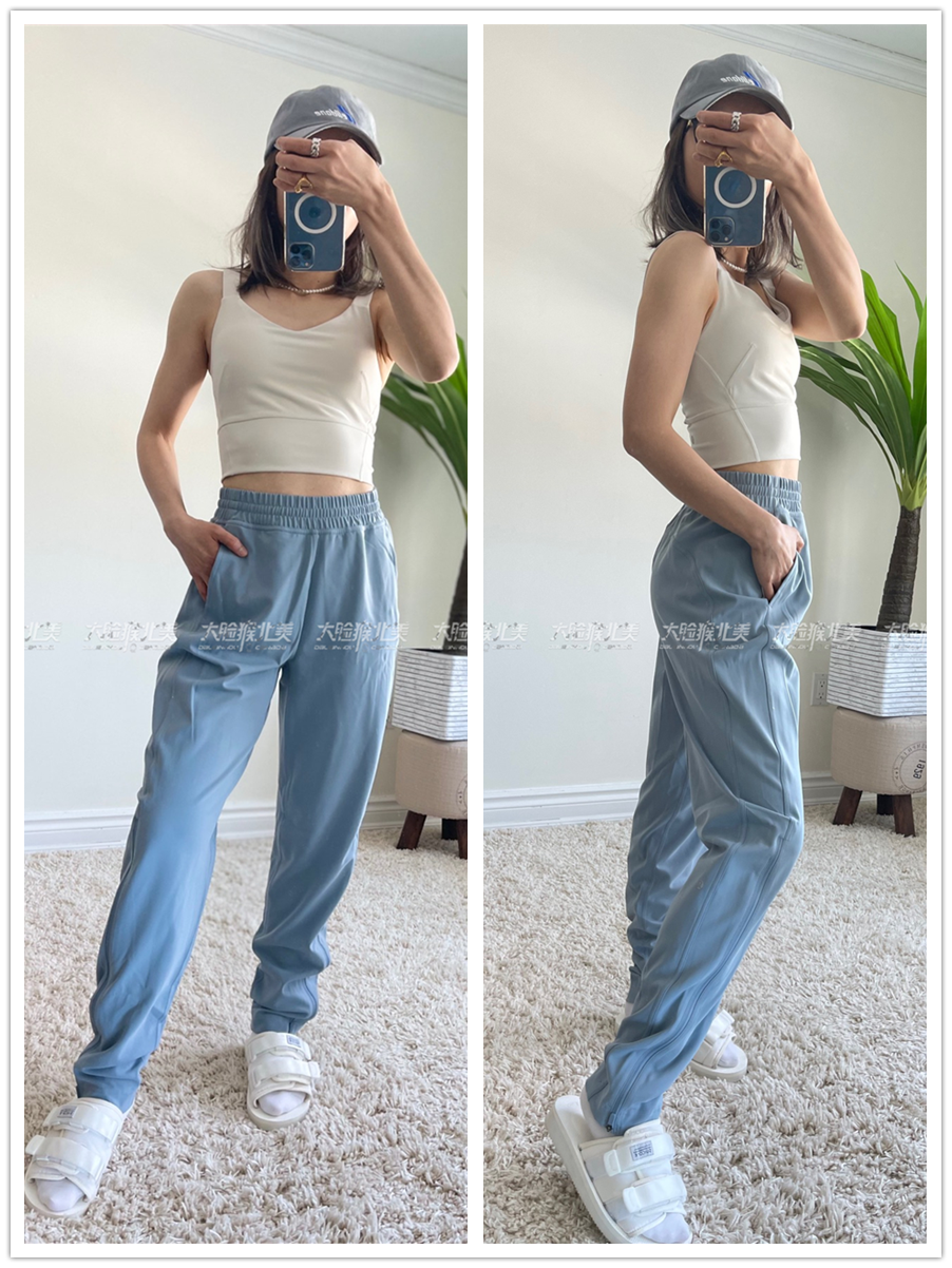 lululemon高腰瑜伽休闲运动长裤