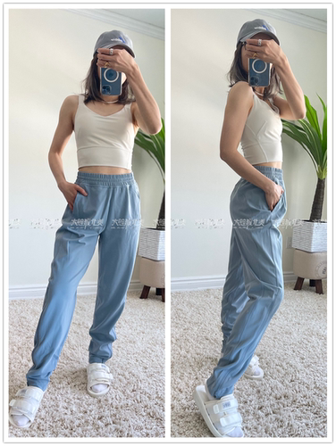 lululemon高腰瑜伽休闲运动长裤
