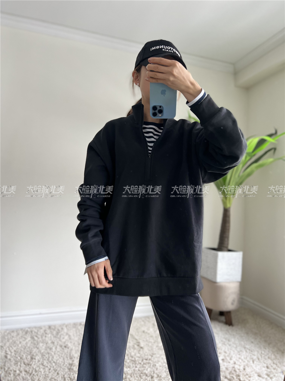lululemon男士休闲加绒宽松卫裤