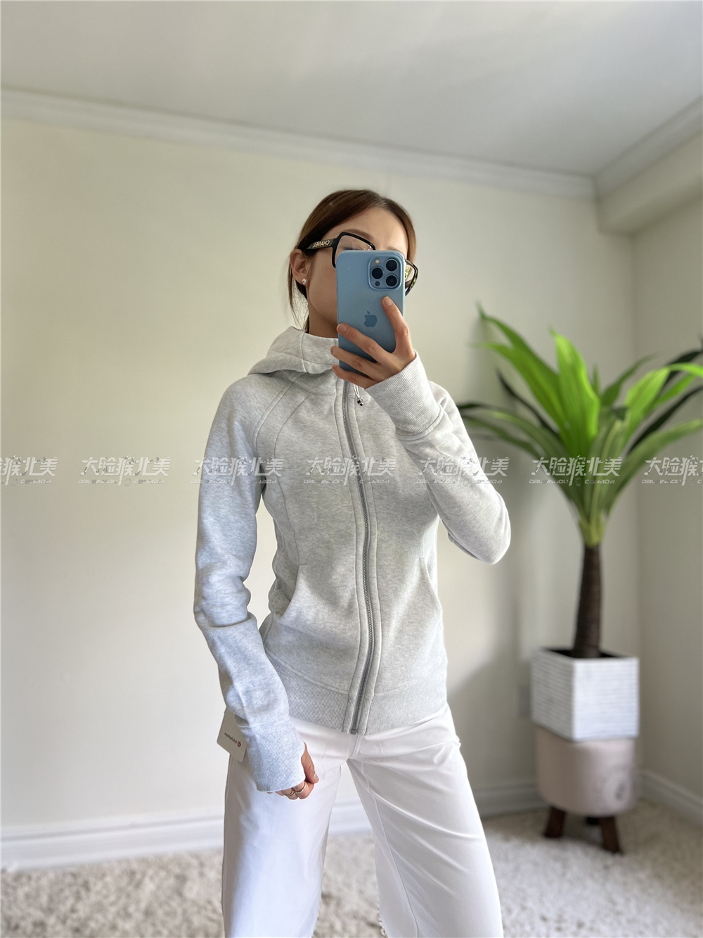 国现 lululemon Scuba Hoodie 瑜伽休闲舒适加绒保暖经典拉链帽衫