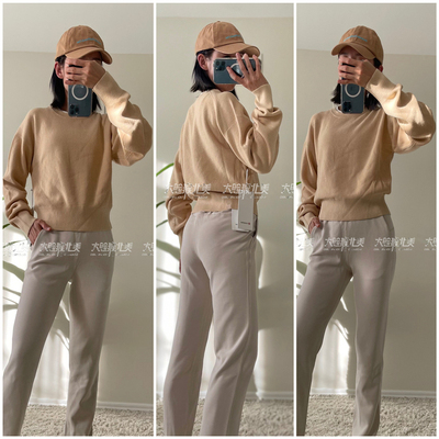 lululemon休闲宽松羊毛混纺毛衣