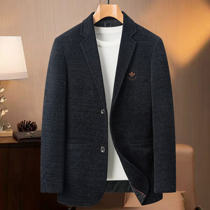 中年爸爸春秋休闲西服