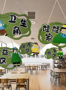 幼儿园环创吊饰墙面装饰