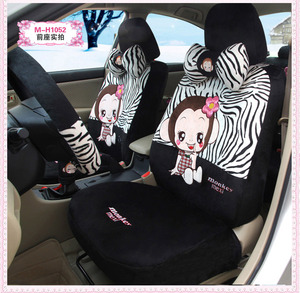清仓魅惑 秋冬毛绒座套 汽车座套 轿车座套 卡通十八件套