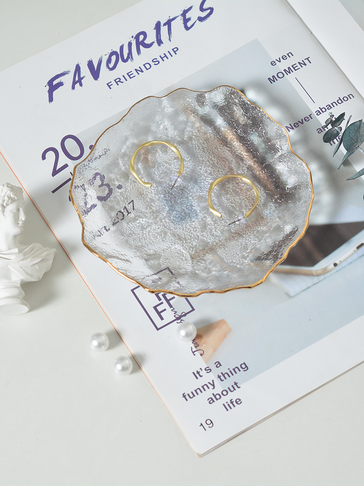 玻璃托盘收纳装饰拍照道具