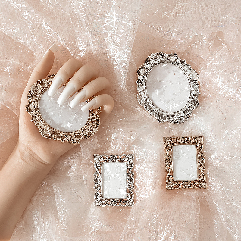 金色迷你展示框化妆品摄影道具