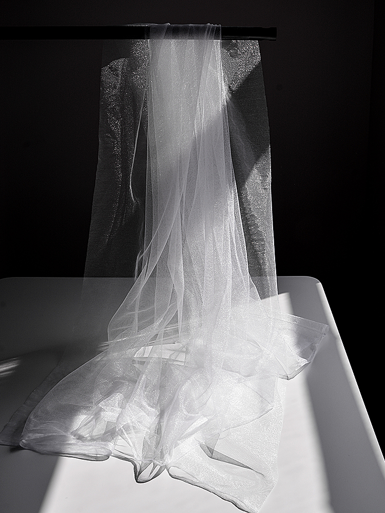 闪光少女心网红新娘头纱摄影道具