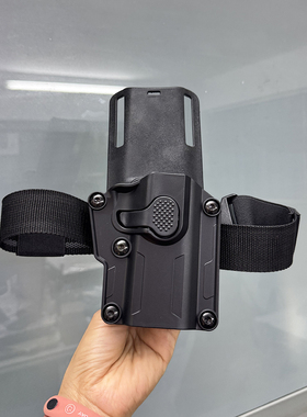 GLOCK CZ-75 P10 M92 PX4 G18C快拔套战术腰下沉绑腿枪套G19 G26