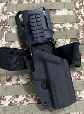 92A战术快拔套中指解锁13档上下调节绑腿快抢套下沉快拆K板耐用