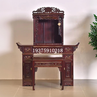 实木藏式佛龛家用供奉神龛祠堂神龛供桌血檀神台佛柜中式红木佛龛