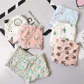 110斤 可爱小清新冰丝牛奶丝可爱性感包臀冰丝低腰女内裤