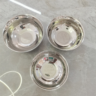 1810食品级304不锈钢碗防烫儿童碗双层小碗家用碗不锈钢防摔餐具