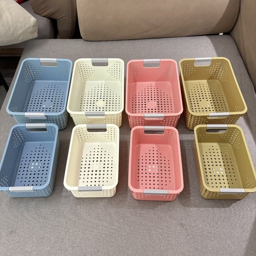 零食整理收纳筐家用塑料置物篮